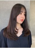 ◇レイヤーカット ロングヘアー 小顔顔周りカット 中国ヘアー　