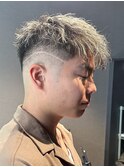 前下がりショート スキンフェード