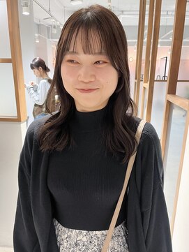 ラミエ バイ メルト 吉祥寺(lamie by melt) "久保田"韓国ヘア顔まわりカットグレージュブリーチなし