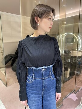 マイル 渋谷(mile) ミニボブ×グレージュカラー