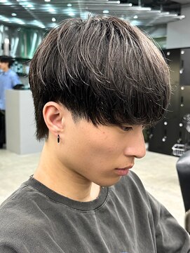 エルマーク 枚方(L-MARK) 黒髪マッシュナチュラルマッシュメンズヘア韓国ツーブロック