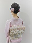 浴衣着付けとヘアセット