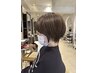 リタッチカラー＋前髪カット＋プチスパ　￥6600 #白髪染め#高槻#白髪ぼかし
