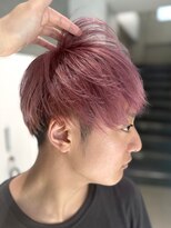 ヒカリス ヘアー 相川店(HIKARIS hair)&nbsp;メンズツーブロックショートとペールピンクカラー