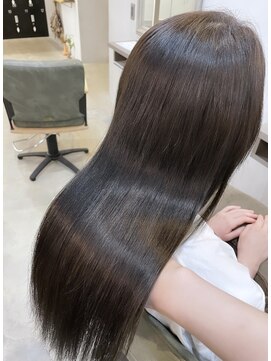 シェル 津山の手店(shel) 艶感髪質改善カラー大人可愛いグレージュ20代30代40代