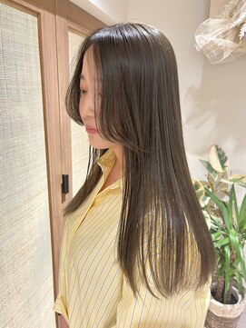 クーナバイトマト 横浜(Cuna by TOMTO) 【KANO】オリーブベージュ  透明感カラー  ブリーチなし