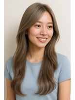 アオトーキョー 二子玉川(ao.tokyo)&nbsp;ロングングレイヤースタイル/くすみベージュ/20代30代40代50代