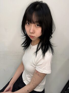 ココ 本八幡(KOKO) □ハッシュカット＃レイヤーカット黒髪シャギー