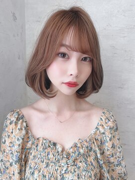ロンドローズ 名古屋(Lond damaskRose) ボブ 髪質改善 縮毛矯正 ブラウンカラー