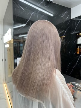 ラピス 渋谷本店(Lapis) ホワイトパールミルクティー/髪質改善/ハイトーン/ケアブリーチ