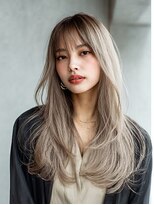 ダル 渋谷/表参道(DAL.)&nbsp;バタフライレイヤーロングレイヤーハイトーングレージュブリーチ