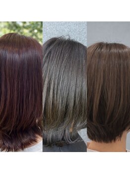 フロッグスターワン(FROGSTAR ONE)の写真/上質なオーガニックカラーで、髪と頭皮に優しく白髪をカバー◎多彩な色をご提案!