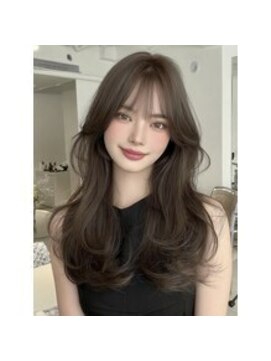ラ ブーケ 御器所店(La Bouquet) 韓国風ヘーゼルブラウンで叶う柔らか艶ロング