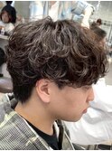 シャドウパーマ/無造作パーマ/メンズマッシュ