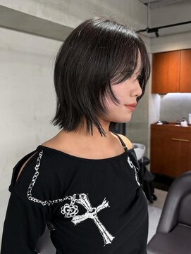 ニコ トウキョウ(nico TOKYO) ボブレイヤーカット顔周りレイヤーウルフハッシュカット