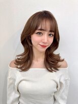 ディーバ 横浜(D.I.E.V.A)&nbsp;20代30代40代大人可愛い韓国レイヤーカット艶髪ブラウンベージュ