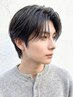 【センターパート】メンズカット+アリミノクオライン縮毛矯正 ¥12500