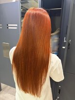 ミュー バイ ケンジ 中央林間(miu by KENJE) miu&縄田実乃里 ブリーチ無しでつくるorange