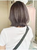 ミルクブラウン/ひし形レイヤーボブ/ハッシュレイヤーボブ/千葉