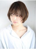バング長めシンプルボブ 2
