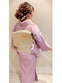 訪問着の着付け+ヘアセット11000円