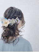 ナチュラルハーフアップ