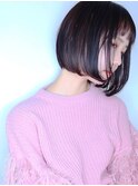 【morio池袋】かっこよくて色っぽい切りっぱなしボブ♪