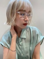 ローウェ 新百合ヶ丘(Louwe)&nbsp;外ハネ切りっぱなし小顔ボブ20代30代[[新百合ヶ丘/新百合ヶ丘駅]