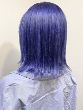 リリー シブヤ(Lilly shibuya) 【Lilly渋谷】#ビビッド#ブルーバイオレット#切りっぱなし#ボブ