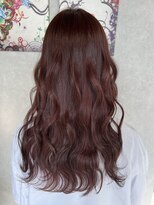 レヴェリーヘア 倉敷店(Reverie hair) #ロング #ミディアム #カラー #レッド #ピンク 