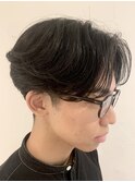 刈り上げ　ツーブロック　アップバング