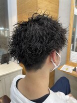 オーブ ヘアー ニーナ 麻生店(AUBE HAIR nina) ツイストスパイラルパーマツーブロック波巻きパーマ