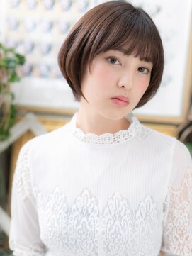 カバーヘア イヴ 戸頭店(COVER HAIR EVE) ★アッシュオリーブ前下がりマッシュショート20代30代40代★9