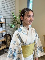 シフト(SHEEFT) 【浴衣を着て花火大会へ！】ツインテールヘアアレンジ