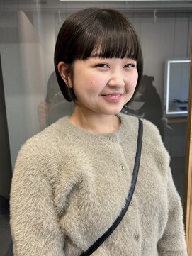 ニカ(NICA) 【NICA】ミニボブぱつっとボブオリーブベージュ/緒方