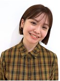 丸くならない大人気シルエット◎ぷつっと質感の切りっぱなしボブ