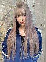 ソル ジングウマエ(SOL JINGUMAE)&nbsp;ミルクティーベージュダブルカラーグレージュカラーハイライト