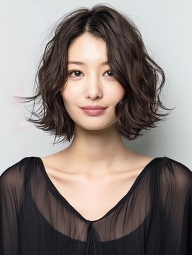 アルトリスト(Altruist Aging×HAIR&SPA) ★ダークアッシュ大人ガーリーボブ着物ミディアムレイヤーカット