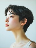 20代30代40代ナチュラルベリーショートスタイル