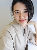 上品キレイめすっきりボブぱっつんおしゃれ20代30代40代50代60代