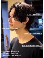 ディータ(Dita)&nbsp;毛流れニュアンスセンターパートウルフ大宮メンズカットパーマ