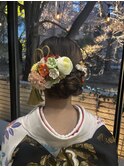 成人式振袖着付け＋ヘアセット