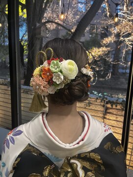 ジラ ヘアアンドメイク(girra HAIR&MAKE) 成人式振袖着付け＋ヘアセット