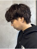 シャドウパーマ韓国風パーマメンズパーマウルフ群馬高崎BTSテテ