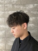 ニアウ 伊勢崎連取店(Niau)&nbsp;メンズマッシュツイストスパイラルパーマメンズパーマ