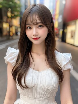 トワ 仙台店(toi) 【韓国・レイヤー】 髪質改善 仙台  マロンベージュ