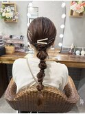 編みおろしヘア