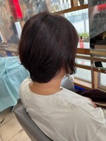 スタジオ アルファプラス 日暮里店(studio α+)&nbsp;カラーボブショートハイライト白髪ぼかし日暮里西日暮里上野