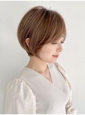 くびれショート/白髪ぼかし