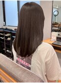 こっくりカラーチョコレートブラウン＊艶髪ストレートヘア